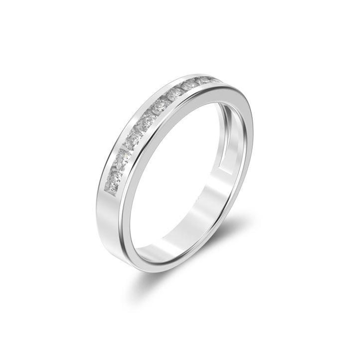 טבעת נישואין יהלומים דגם רון