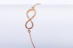 צמיד אינפיניטי מיוחד משובץ יהלומים