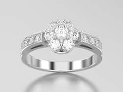 טבעת אירוסין פרח דגם יקינטון.